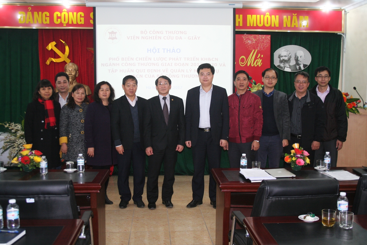 Hội thảo về Phổ biến chiến lược phát triển KH&CN ngành Công Thương, các nhiệm vụ KH&CN trọng tâm giai đoạn 2017-2020.