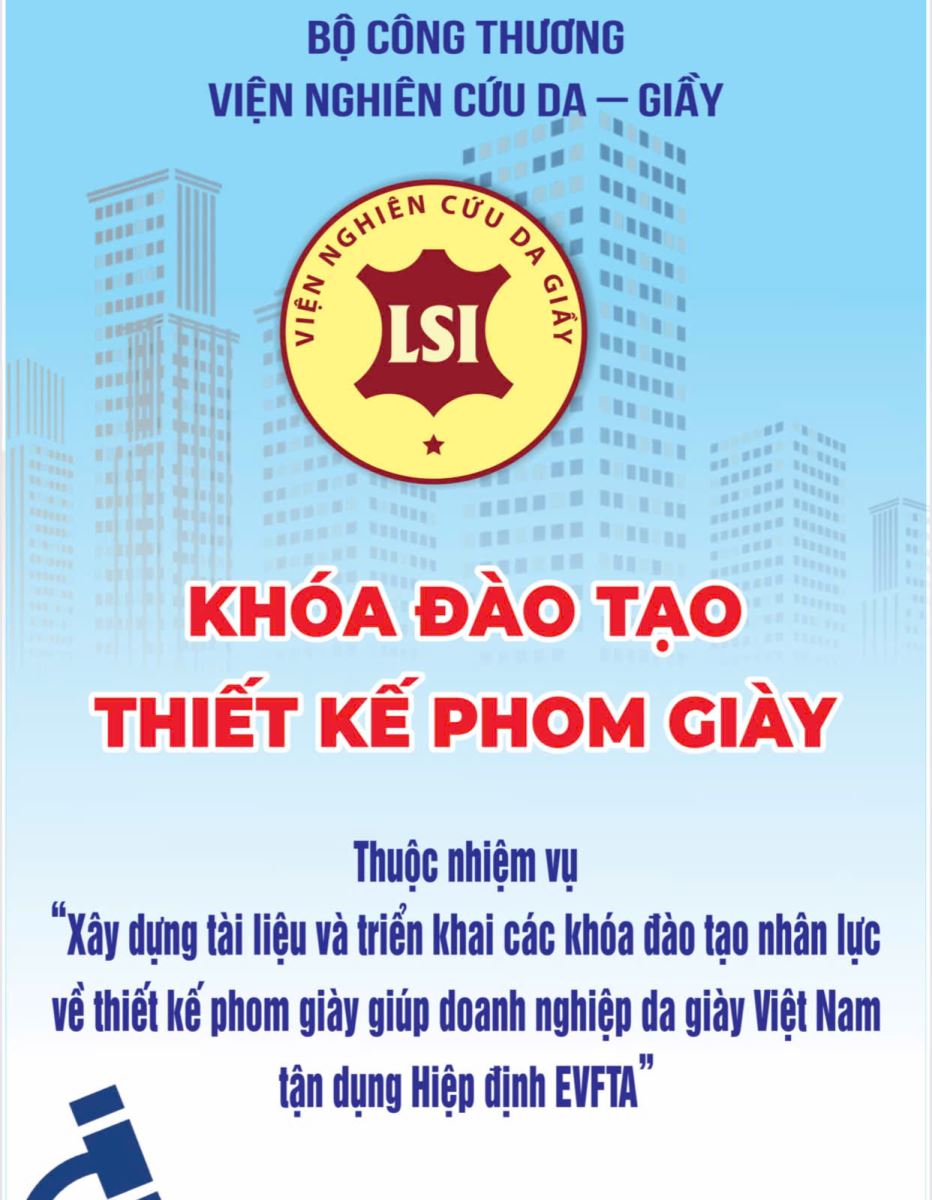 Thông báo về việc mời tham dự khóa đào tạo thiết kế phom giày